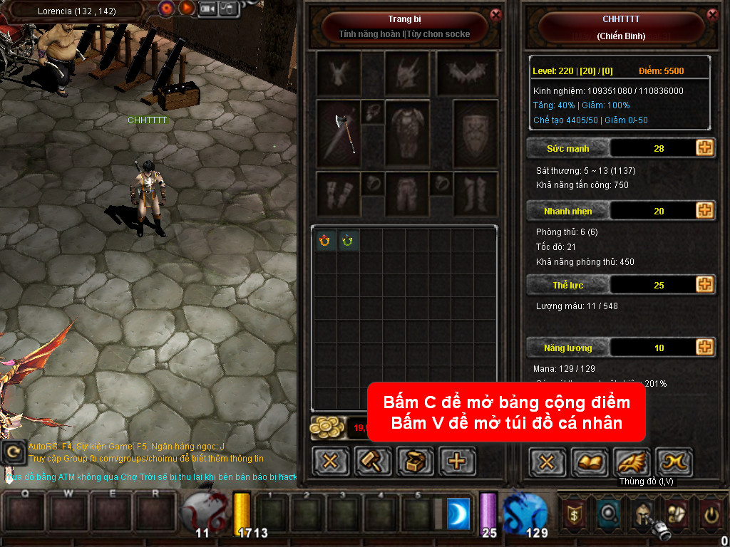 Chức năng chính của Game MU Phép Thuật